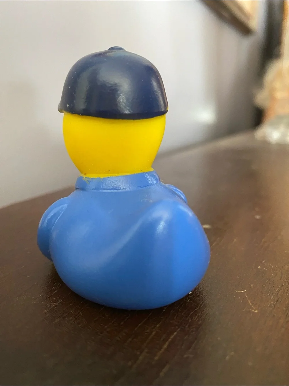 ! Culver's Employee Duck Collectible Figurine Doug & Lyn Blue Uniform Hat Plasti